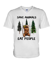 Save Animals V-Neck T-Shirt thumbnail