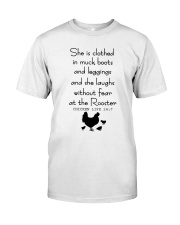 She Is Clothed In Much Books Premium Fit Mens Tee thumbnail
