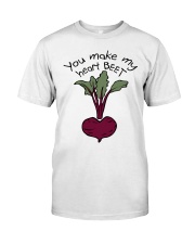 You Make My Heart Beet Premium Fit Mens Tee thumbnail