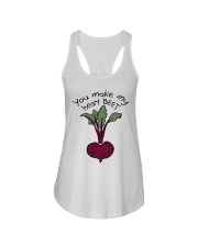 You Make My Heart Beet Ladies Flowy Tank thumbnail