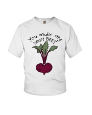 You Make My Heart Beet Youth T-Shirt thumbnail