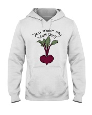 You Make My Heart Beet Hooded Sweatshirt thumbnail