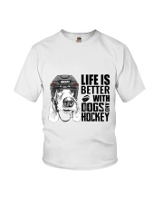 Dogs And Hockey Youth T-Shirt thumbnail