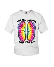 Are We Wearing Crocs Youth T-Shirt thumbnail