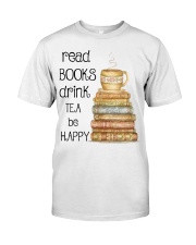 Read Books Drink Tea Be Happy Premium Fit Mens Tee thumbnail