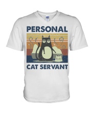Personal Cat Servant V-Neck T-Shirt thumbnail