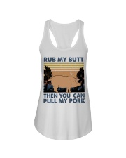 Rub My Butt Ladies Flowy Tank thumbnail