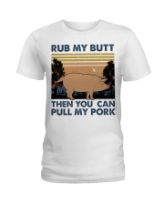 Rub My Butt Ladies T-Shirt thumbnail