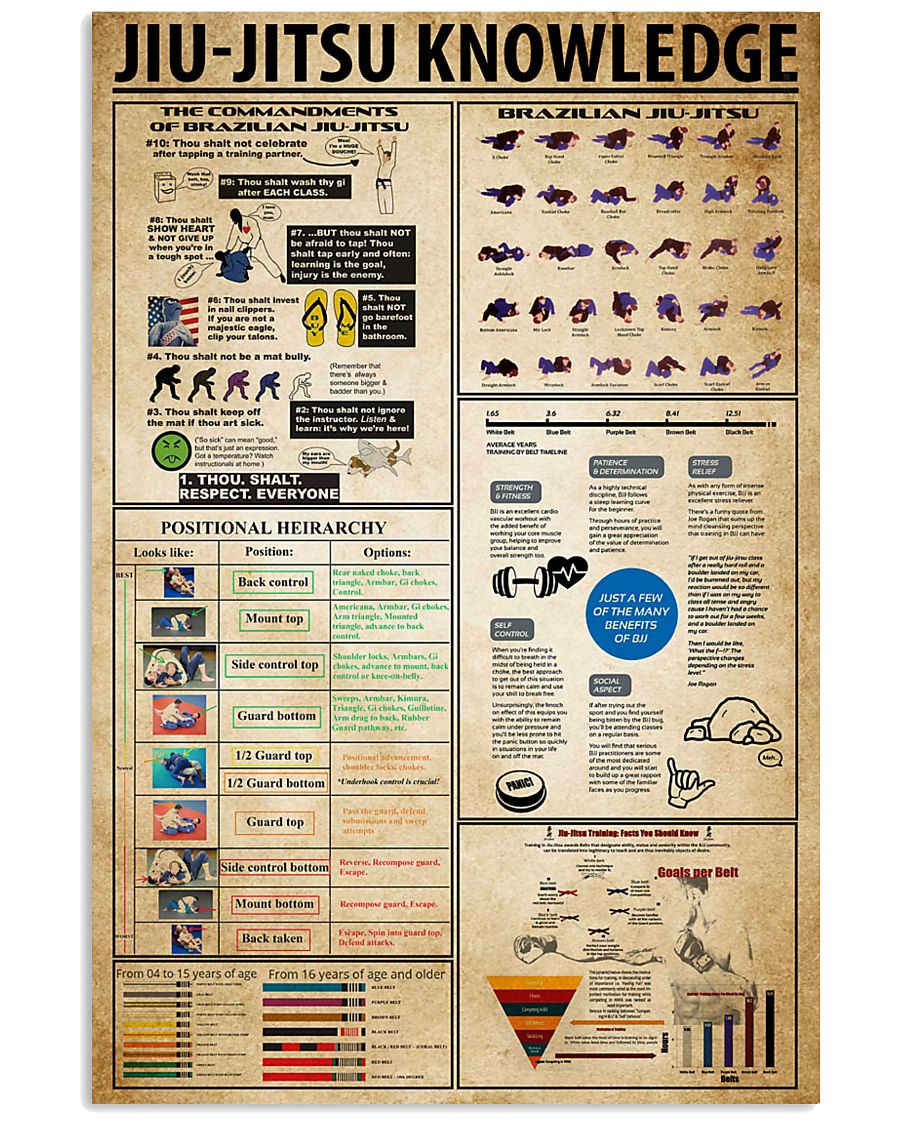 Jiu-Jitsu Knowledge 11x17 Poster