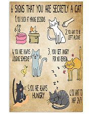 6 Signs That You're Secretly A Cat 11x17 Poster front