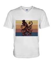 Octopus Beer V-Neck T-Shirt thumbnail