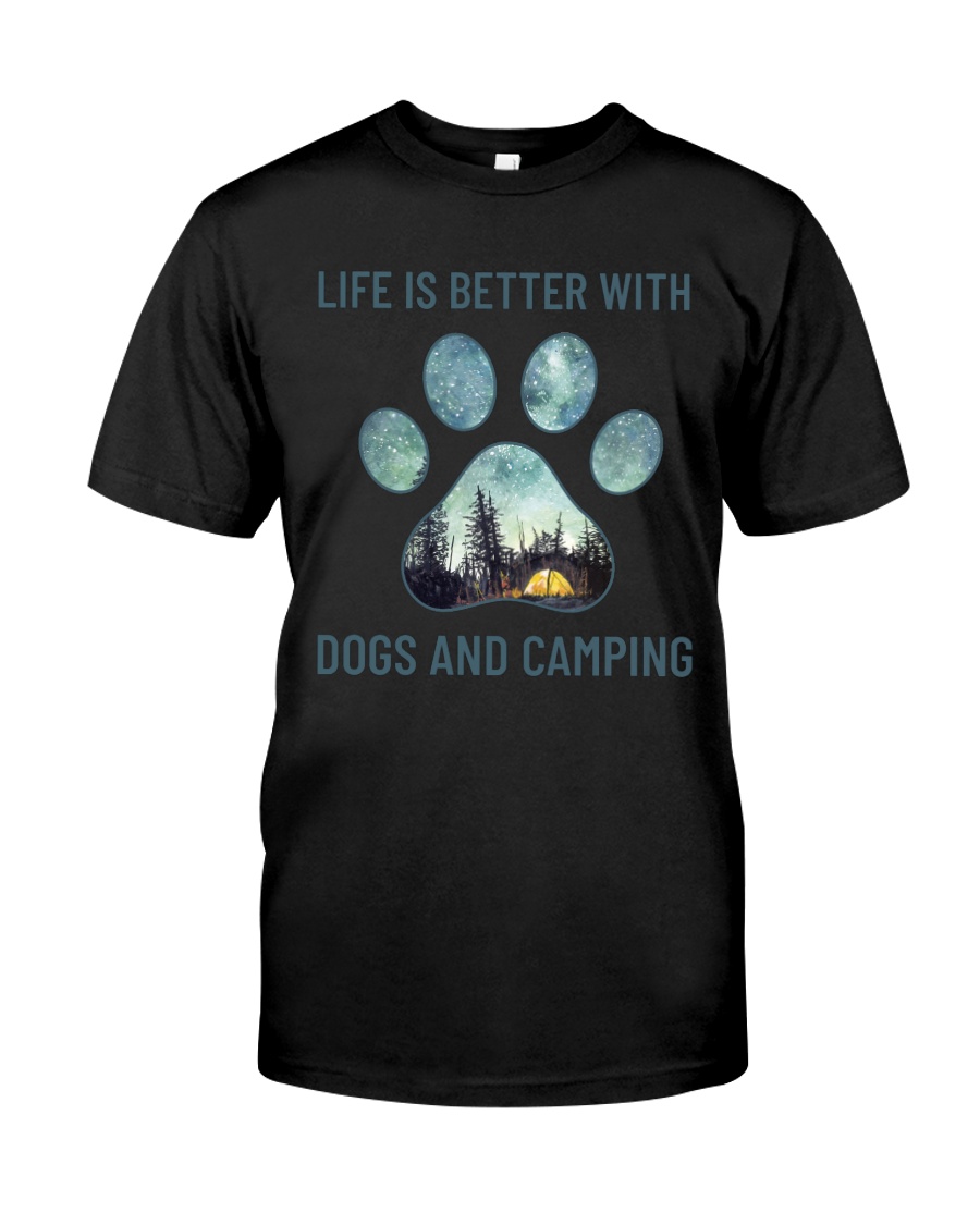 Dogs And Camping Classic T-Shirt