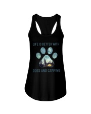 Dogs And Camping Ladies Flowy Tank thumbnail