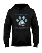Dogs And Camping Hooded Sweatshirt thumbnail