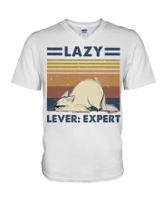 Lazy Lever Expert V-Neck T-Shirt thumbnail