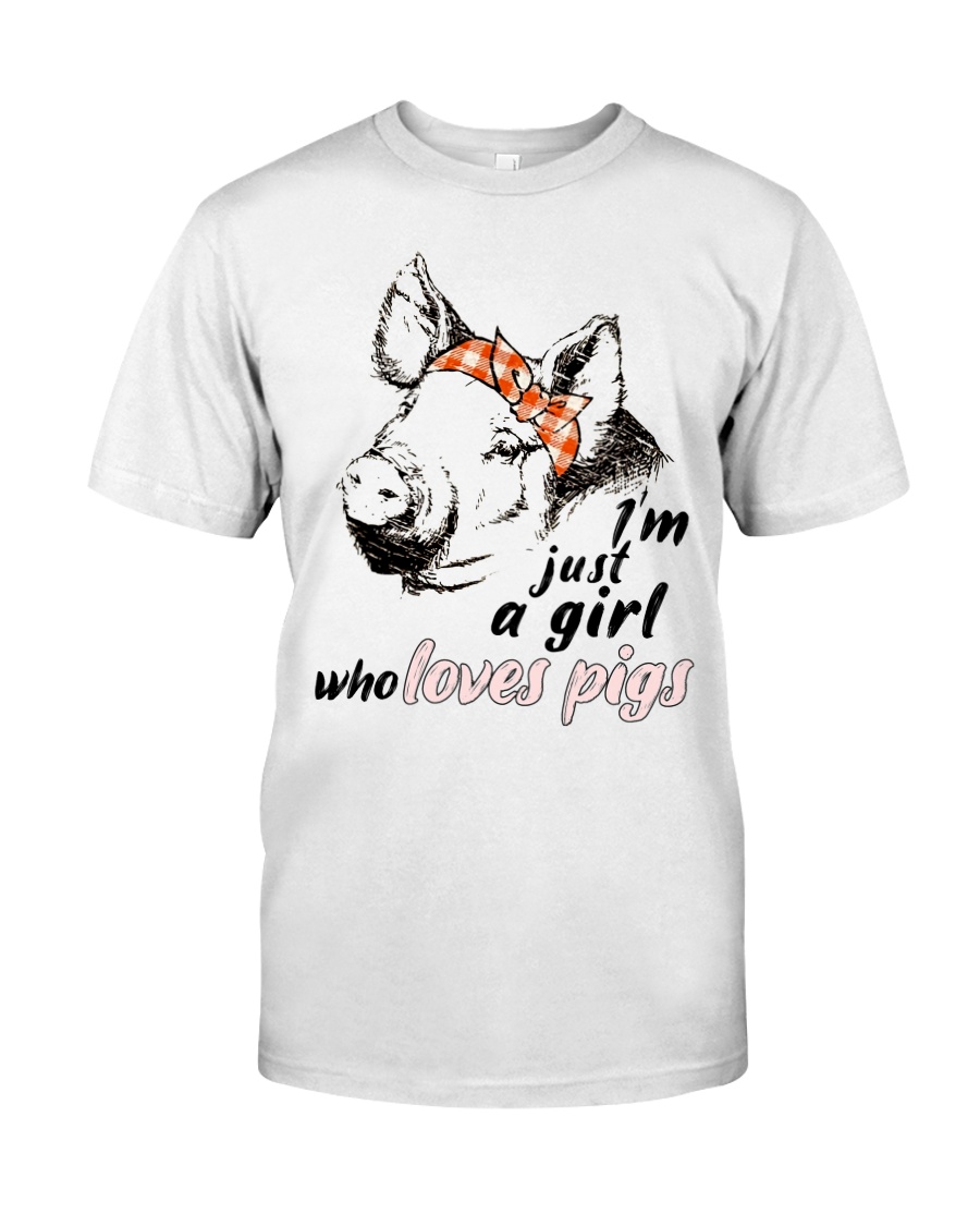 Just A Girl Who Loves Pigs Classic T-Shirt