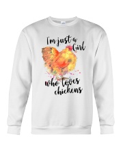 Loves Chickens Crewneck Sweatshirt thumbnail