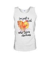 Loves Chickens Unisex Tank thumbnail
