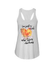 Loves Chickens Ladies Flowy Tank thumbnail
