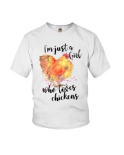 Loves Chickens Youth T-Shirt thumbnail