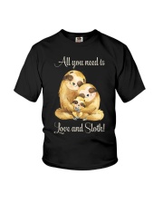 All You Need Is Love And Sloth Youth T-Shirt thumbnail