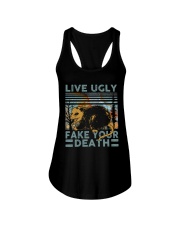 Live Ugly Fake Your Death Ladies Flowy Tank thumbnail