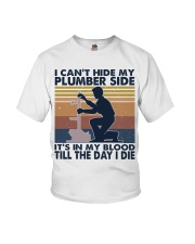 I Can't Hide My Plumber Side Youth T-Shirt thumbnail