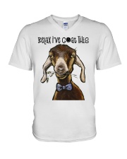 Relax I've Coat This V-Neck T-Shirt thumbnail