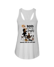 Dogs Make Me Happy Ladies Flowy Tank thumbnail