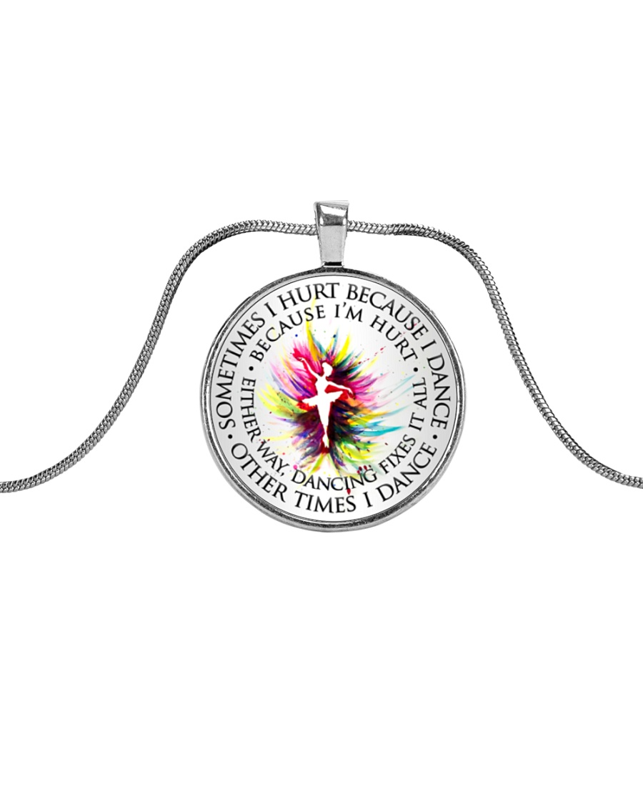 Dancing Fixes It All Metallic Circle Necklace