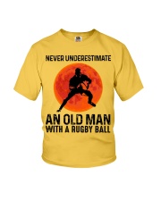 An Old Man With A Rugby Ball Youth T-Shirt thumbnail