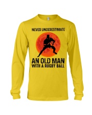 An Old Man With A Rugby Ball Long Sleeve Tee thumbnail