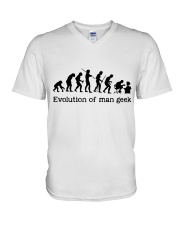 Evolution Of Man Geek V-Neck T-Shirt thumbnail