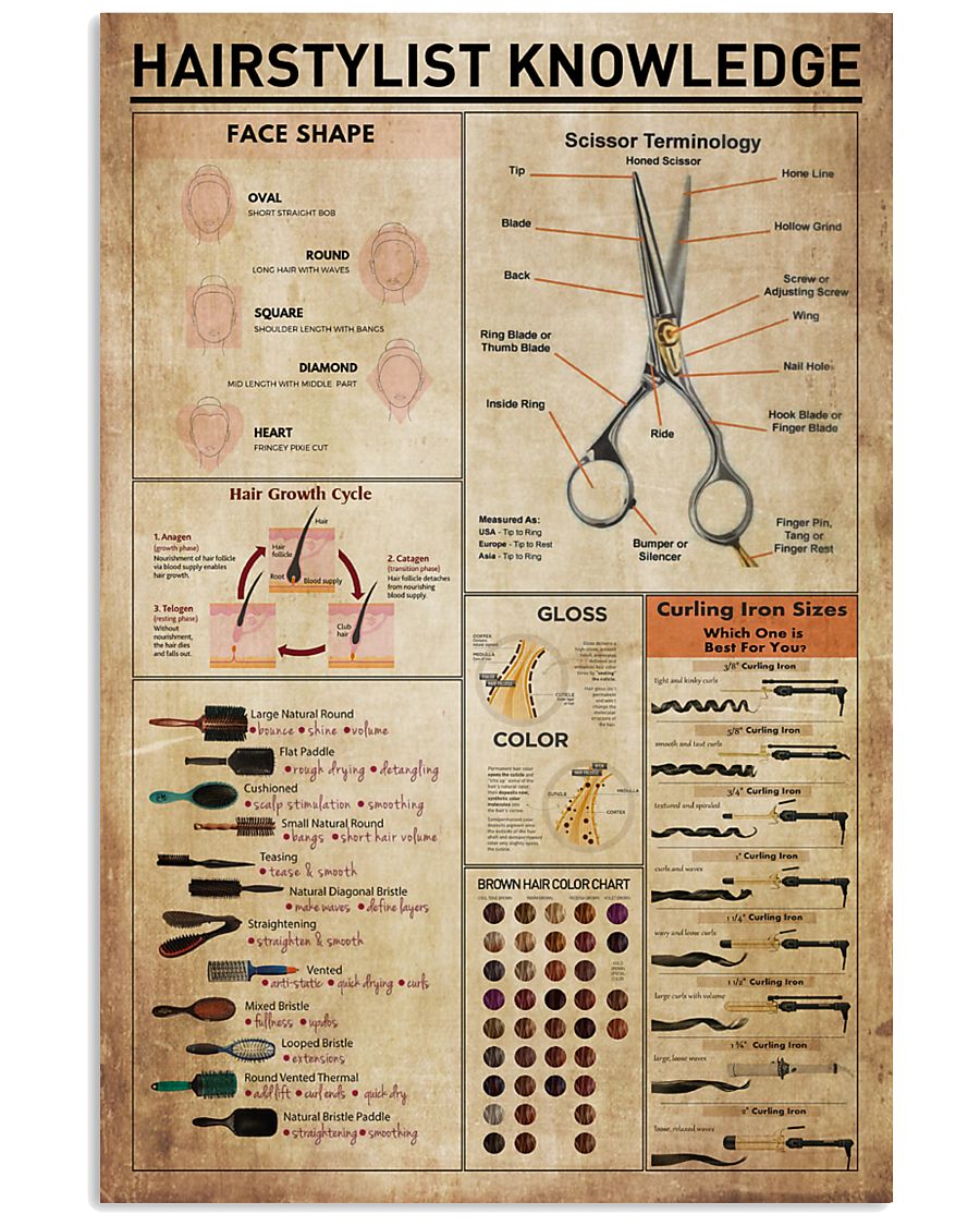 Hairstylist Knowledge 11x17 Poster
