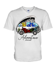Adventure Awaits V-Neck T-Shirt thumbnail
