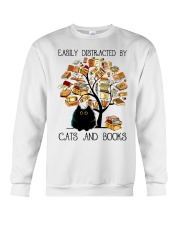 Cats And Books Crewneck Sweatshirt thumbnail