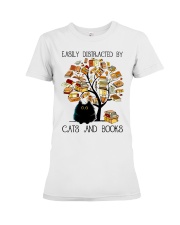 Cats And Books Premium Fit Ladies Tee thumbnail