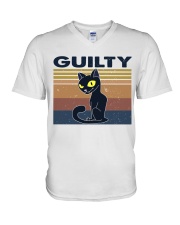Guilty Cat V-Neck T-Shirt thumbnail