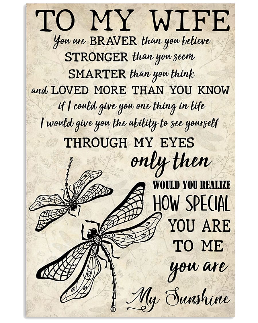 To My Wife 11x17 Poster