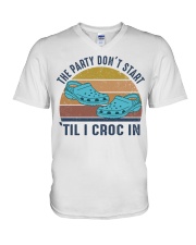 The Party Don't Start V-Neck T-Shirt thumbnail
