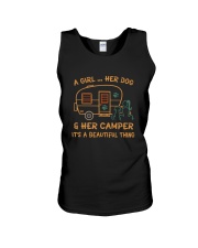 A Girl And Her Dog Unisex Tank thumbnail