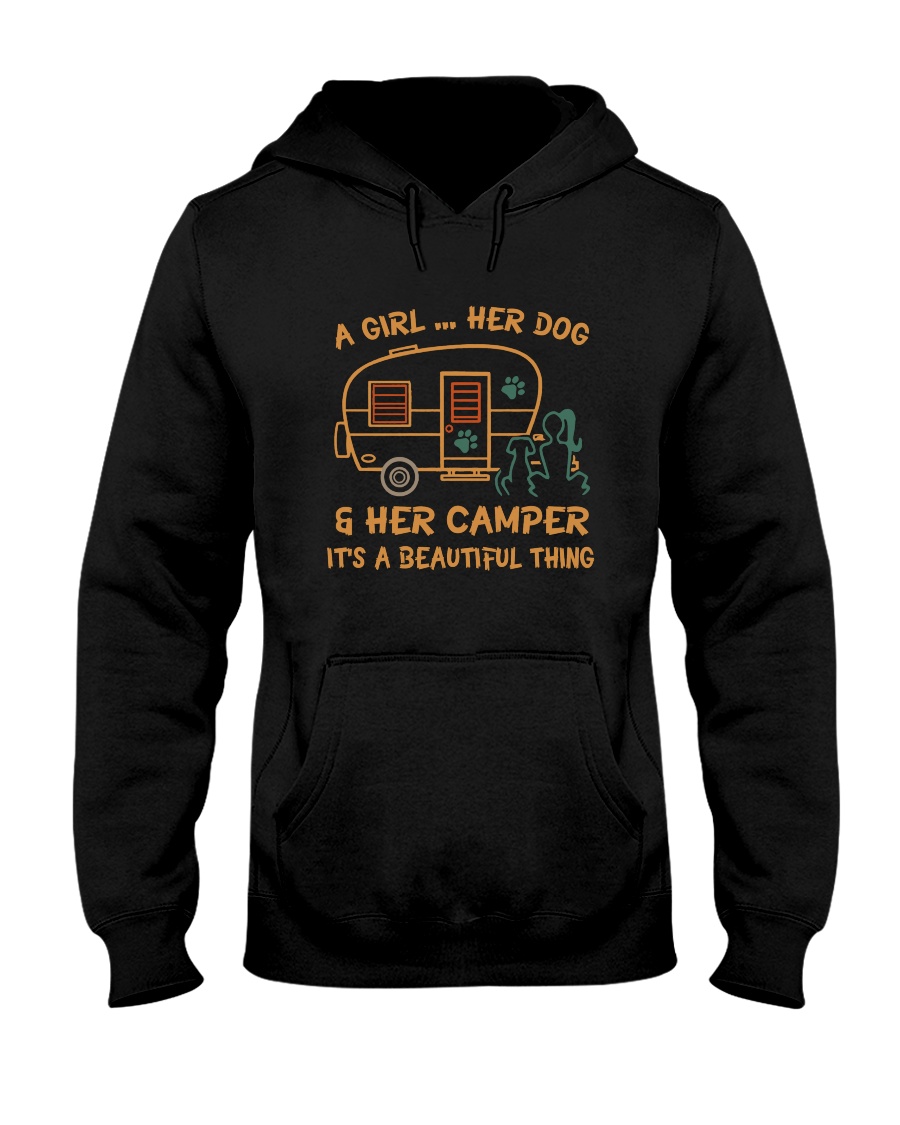 A Girl And Her Dog Hooded Sweatshirt