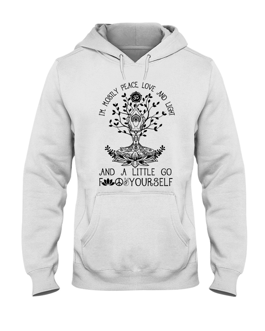Peace Love And Light Hooded Sweatshirt