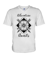 Adventure Awaits V-Neck T-Shirt thumbnail