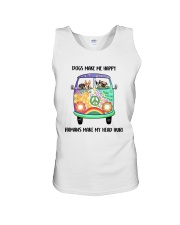 Dogs Make Me Happy Unisex Tank thumbnail