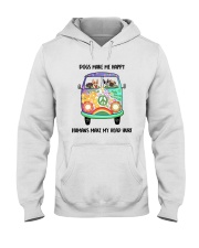 Dogs Make Me Happy Hooded Sweatshirt thumbnail