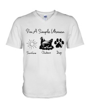 I'm A Simple Woman V-Neck T-Shirt thumbnail