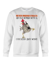 Chicken And Wine Crewneck Sweatshirt thumbnail