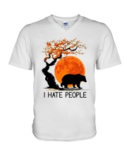 I Hate People V-Neck T-Shirt thumbnail