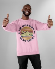 I'm Quaking In My Crocs Crewneck Sweatshirt apparel-crewneck-sweatshirt-lifestyle-front-05